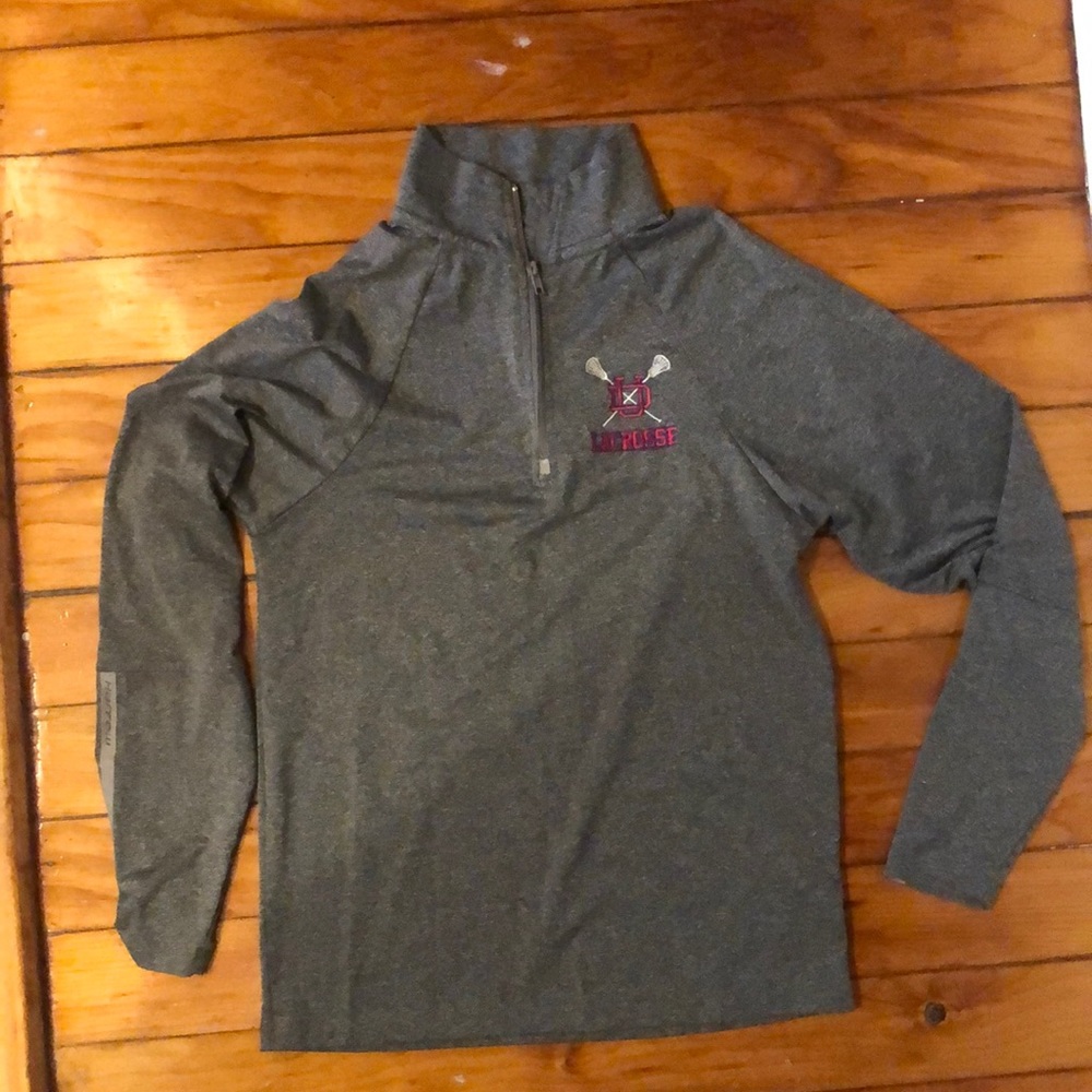 Grey University of Dayton Quarter zip